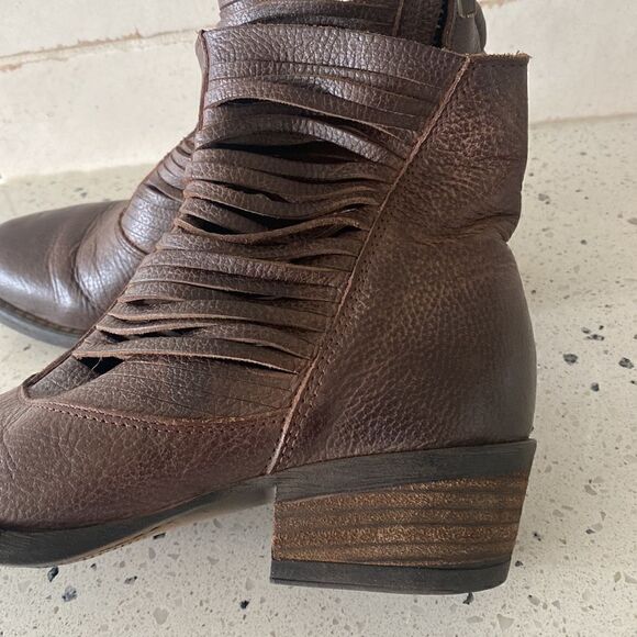 Sbicca Boots Jeronimo Brown Leather Ankle Western Booties Women’s Size 7 - Picture 11 of 12